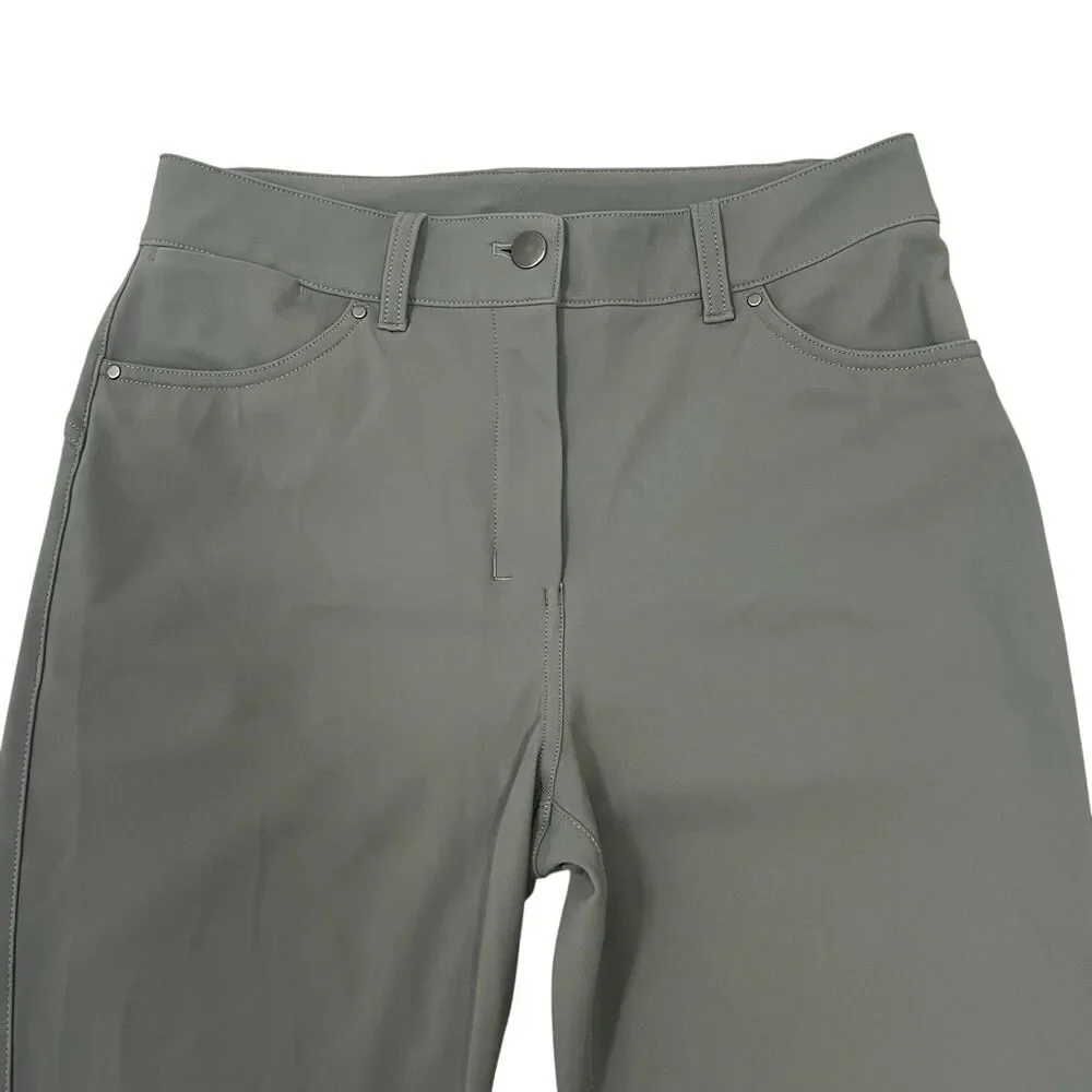 Lululemon City Sleek Slim-Fit 5 Pocket High-Rise Pant Full Length Grey Sage 28